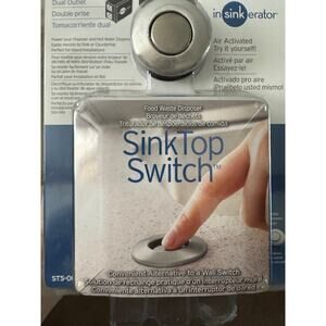 InSinkErator SinkTop Switch 7.5-in Satin Nickel Plastic Garbage Disposal Switch